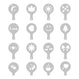 Moldes Stencils Para Decorar Café Capuccino Biscoito Bolo