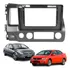 Moldura 10 Polegadas Honda New Civic G8 2007 Á 2011 Grafite