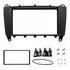 Moldura 2 Din Nishioka Mercedes C Class Glk Preto Fosco