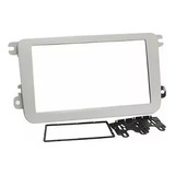 Moldura 2din Dvd Central Multimidia Prata New Beetle 2013 17