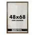 Moldura 48x68 Quadro Decorativo Acetato Poster Foto Corredor Cor Tabaco Lisa