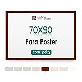Moldura 70x90 Cm Para Poster Imagem Arte Decorativa Com Petg Chão De Barro