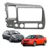 Moldura 9 Polegadas New Civic 2007 2008 2009 2010 2011 Cinza