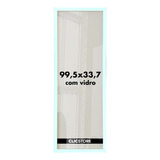 Moldura 99 5x33 7 Quadro Decorativo Imagem Vidro Corredor Cor Branco Liso