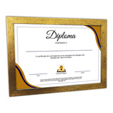 Moldura A4 Bela Vista 21x30cm Para Certificado Com Vidro