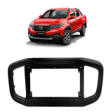 Moldura Acabamento Painel Multimidia 2 Din Fiat Nova Strada
