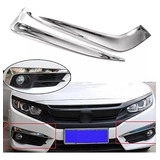 Moldura Aplique Farol Auxiliar Milha Honda Civic G10 2016 19
