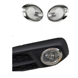 Moldura Aplique Farol Milha Honda Civic 2017 2021 Cromado