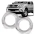 Moldura Aro Cromado Farol Milha Hilux 2005 A 2012 Par