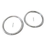Moldura Aro Farol Fusca Kombi 75 85 Ferro Crom 1 Furo Par