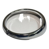Moldura Aro Farol Fusca Kombi 75 85 Ferro Crom 1 Furo