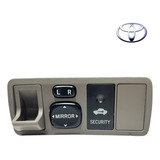 Moldura Botão Regulagem Retrovisor Alarme Corolla 2003 2008