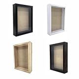 Moldura Caixa Alta Com Vidro Para Quadros Quilling E Scrapbook 1 5x4 5 Cor BRANCO Tamanho 10x15 CM