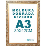 Moldura Classica A3 Dourada