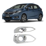 Moldura Cromado Farol De Milha Neblina Honda Fit 2018