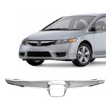 Moldura Da Grade Dianteira Civic 2009 2011 Cromada
