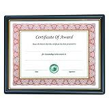 Moldura De Certificado De Prêmio Pré Emoldurada Nu Dell 21 X 28 Cm Preto Dourado