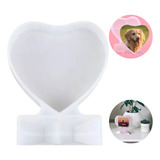 Moldura De Foto Diy Molde De Resina Coração Amor Grande