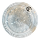 Moldura De Lustre De Isopor Roseta Grande 40cm