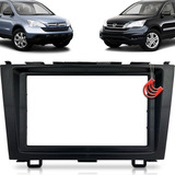 Moldura De Painel 2 Din Multimidia Dvd Mp5 Honda Crv 2010