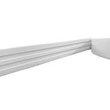 Moldura De Porta E Janela Rodameio Eva Autocolante Sol 3-5cmx5mm 5 Metros -Branco-