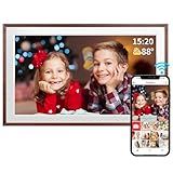 Moldura Digital Grande De 1920 X 1080 IPS FHD Para Tela Sensível Ao Toque De 32 GB 32 GB FRAMEO 1920 1080 IPS FHD Montagem Na Parede Rotação Automática Compartilhe Instantaneamente Presentes De