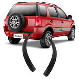 Moldura Do Parachoque Traseiro Ecosport 2003 A 12 Preto Par