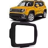 Moldura Fiamon 2 Din 7  Jeep Renegade 15 21 PCD Padrão Mídia Original   Preto Fosco