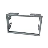 Moldura Fiamon 2Din Chinês E Japonês VW Polo Golf Fox Ecosport Fiesta Bora Passat Prata