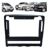 Moldura Fiat Palio Siena Strada Idea 9 Polegadas Preta