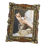 Moldura Fotográfica De Resina 5x7 Esculpida, Antiga Ornament