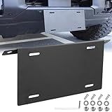 Moldura Frontal Para Placa De Carro Bronco Suporte De Montagem De Placa De Licença De Aço Inoxidável Compatível Com Bronco 2021 2022 2023 2024 Com Amortecedor Modular HD Preto