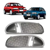 Moldura Macaneta Interna Gol G3 Cinza Claro Par