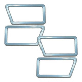 Moldura Maçaneta Interna Santana Versailes Voyage Cinza 4pcs