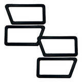 Moldura Maçaneta Interna Santana Versailes Voyage Preta 4pcs