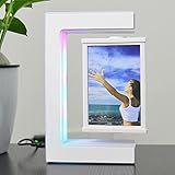 Moldura Magnética De Levitação Com Luzes De LED Moldura De Três Lados No Ar Para Fotos Infantis Ou Molduras Artísticas Como Presente Para Aniversários Suporte De Exibição Flutuante Magnético Para Crianças Branco 