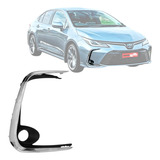 Moldura Milha Corolla 2020 A 2022 Direita Cromado Furo Milha