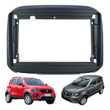 Moldura Multimídia Dvd 9 Pol Painel Fiat Mobi 2016 A 2019