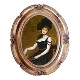 Moldura Oval Barroca Vintage