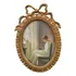 Moldura Oval De Resina 25,5x17,5cm, Estilo Antigo,