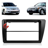 Moldura Painel 2 Din Multimidia Dvd Mp5 Civic 2001 Até 2006