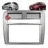 Moldura Painel 2 Din Multimidia Dvd Mp5  Fiat Punto 2008 2009 2010 2011 2012 - Prata
