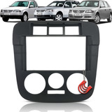 Moldura Painel 2 Din Multimidia Dvd Mp5 Gol G4 Parati G4 Saveiro G4 Preto