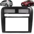 Moldura Painel 2 Din Multimidia Fiat Punto 2008 2012 Black P Cor Preto Brilho