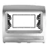 Moldura Painel 2din Fiat Palio 2008 2009 2010 2011 12 Prata