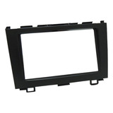 Moldura Painel Central 2 Din Mp5 Multimídia Dvd Honda Crv 2007 À 2011 Preta