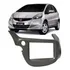 Moldura Painel Central 2 Din Mp5 Som Dvd Honda Fit 2009 À 2014 Grafite Expex Epx303 Grafito