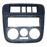 Moldura Painel Central Gol G4 Radio 5 Botões Preto
