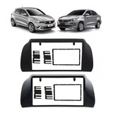 Moldura Painel Dvd 2 Din Fiat Argo Cronos 2018 A 2022 Preto