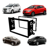 Moldura Painel Dvd 2 Din Mp5 Gm Onix Prisma Cobalt Spin